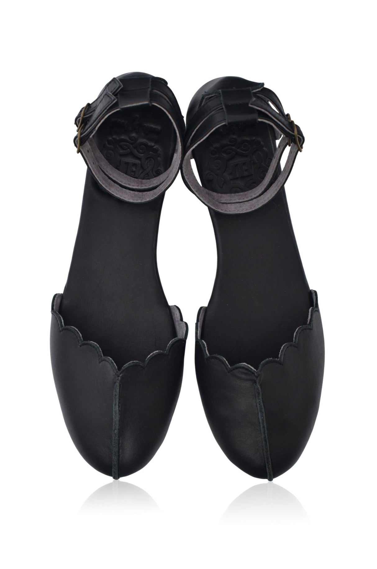 Venus Leather Flats by ELF - Vysn