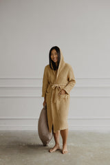 Waffle linen bathrobe Snuggle by AmourLinen - Vysn