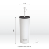 White Super Sippy Tumbler by ASOBU® - Vysn