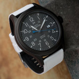 White Top / Black Bottom | Elite Silicone by Barton Watch Bands - Vysn