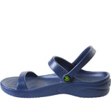 Women's 3-Strap Sandals - Navy by DAWGS USA - Vysn