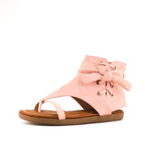 Women's Chi Lace Detail Gladiator Sandal Peach by Nest Shoes - Vysn