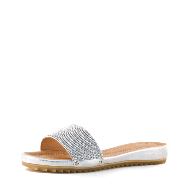 Women's Cyprus Crystal Slide Sandal by Nest Shoes - Vysn