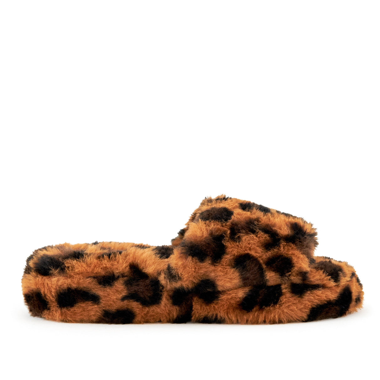 Women's Geneva Faux Fur Slipper Leopard by Nest Shoes - Vysn