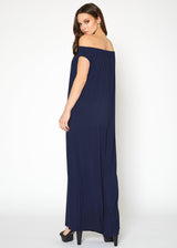 Women's Off Shoulder Wide Leg Jumpsuit With Pockets by Shop at Konus - Vysn