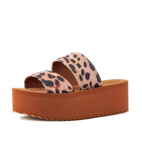 Women's Platform Sandal 2 Band Leopard by Nest Shoes - Vysn