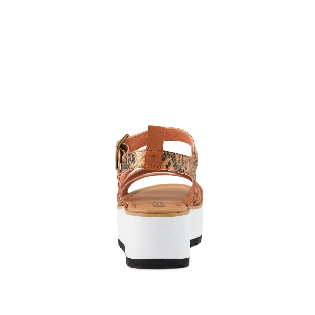 Women's Platform Sandal Kauai Snake-Tan by Nest Shoes - Vysn