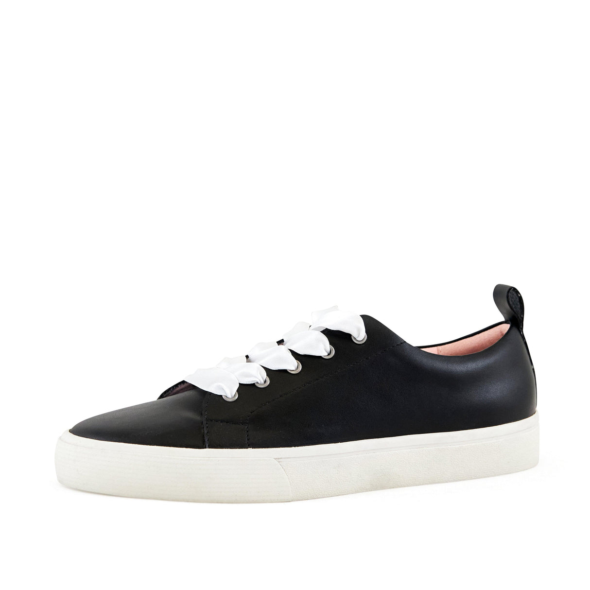 Women's Vancouver Wide Lace Sneaker Black by Nest Shoes - Vysn