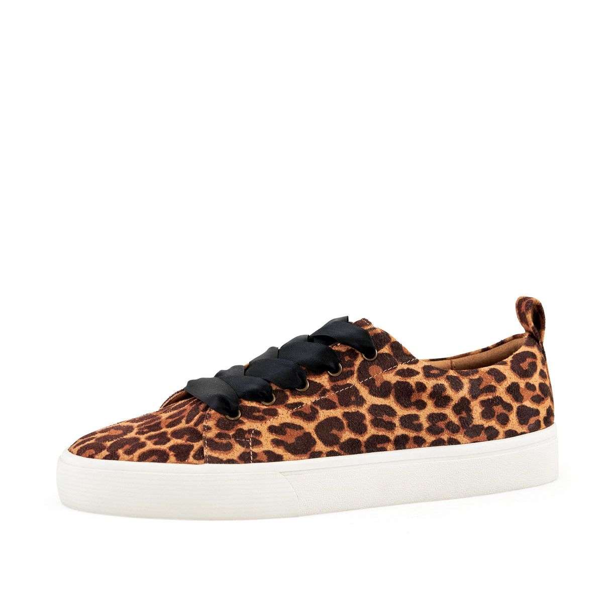 Women's Vancouver Wide Lace Sneaker Leopard by Nest Shoes - Vysn