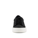 Women's Venice Micro Suede Lace Up Sneaker Black by Nest Shoes - Vysn