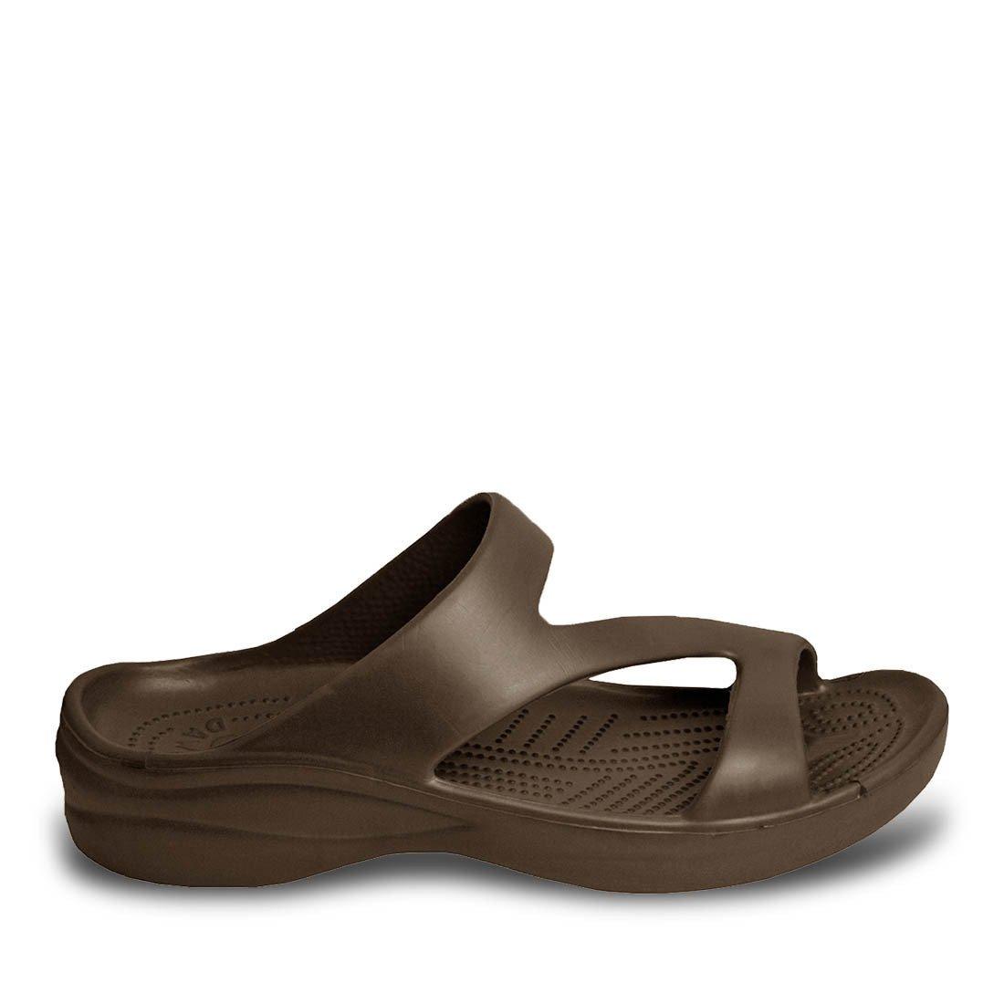 Women's Z Sandals - Dark Brown by DAWGS USA - Vysn