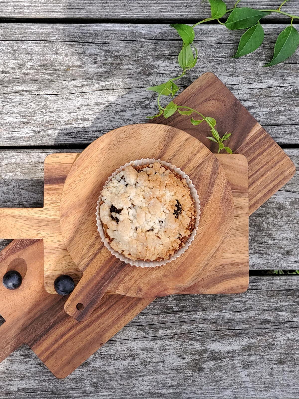 Wooden Round Serving Board - Small by KORISSA - Vysn