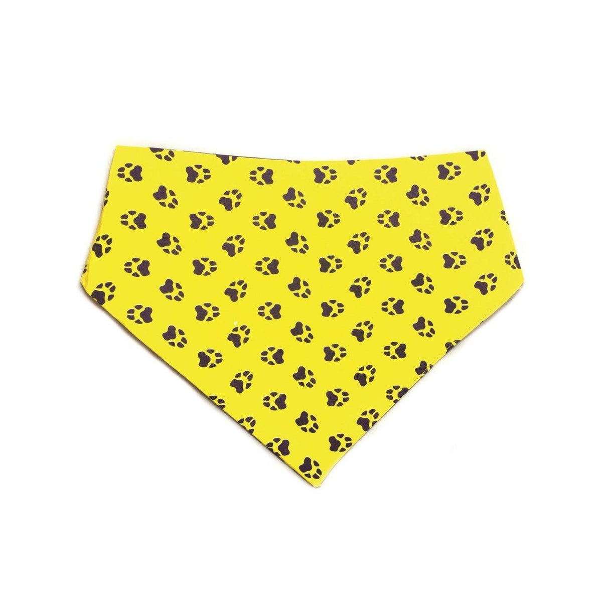 Yellow & Purple Reversible Dog Bandana by Uptown Pups - Vysn