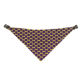 Yellow & Purple Reversible Dog Bandana by Uptown Pups - Vysn