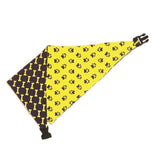 Yellow & Purple Reversible Dog Bandana by Uptown Pups - Vysn