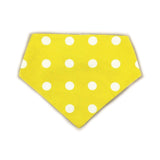 Yellow Chevron Reversible Dog Bandana by Uptown Pups - Vysn