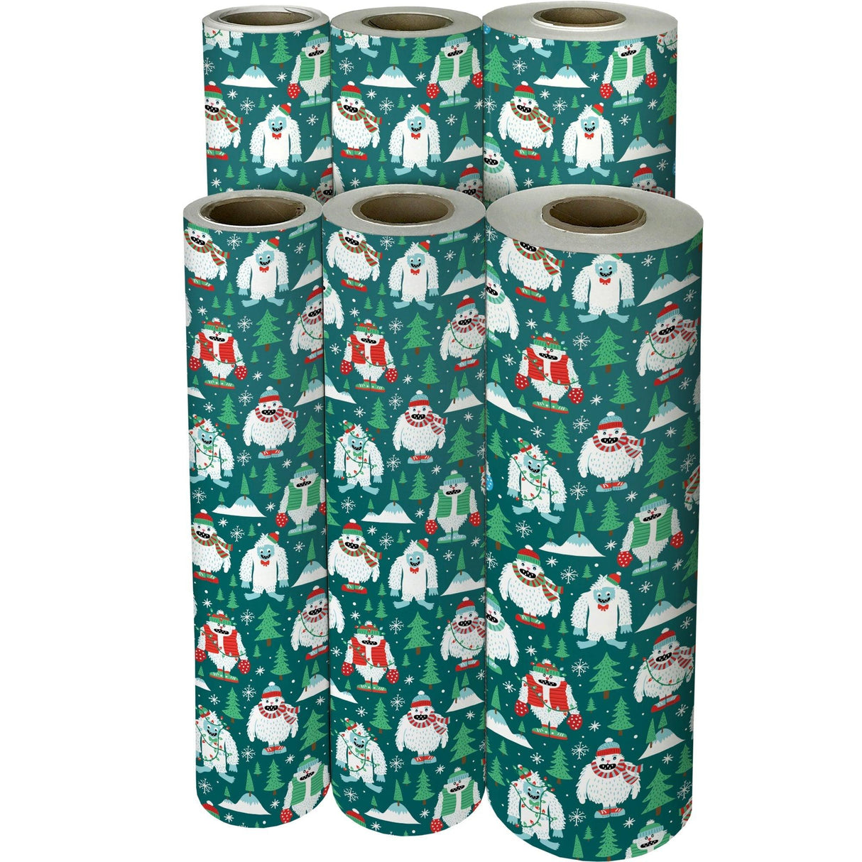 Yeti for the Holidays Christmas Gift Wrap by Present Paper - Vysn